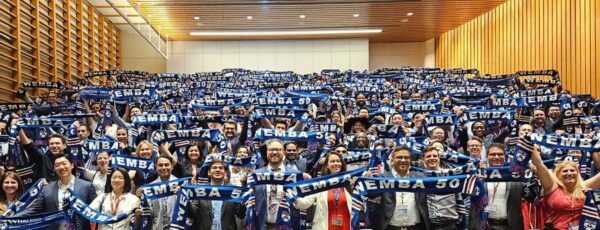Wharton's 50th class of the EMBA program. (Image Credit: Diane Sharp)
