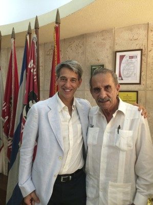 Edmund and Dr. Jose Portilla in Cuba.